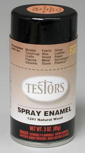 Testors 1241T Natural Wood Gloss Enamel 3 oz. Spray Paint Can