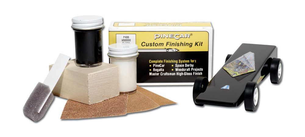 PineCar P406 Voodoo Black Custom Finishing Kits