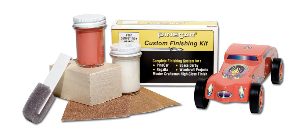 PineCar P407 Competition Orange Custom Finishing Kits