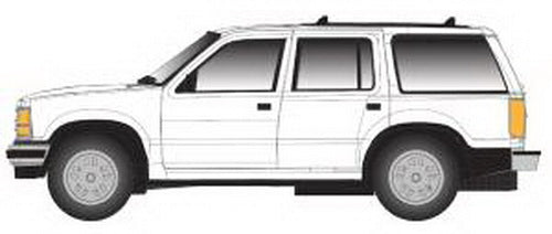 Atlas 30000072 HO Unlettered 1993 Ford Explorer White