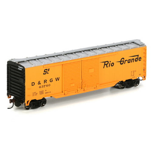 Athearn 98109 HO RTR Denver & Rio Grande Western 50' Double Door Box Car #63760 LN/Box