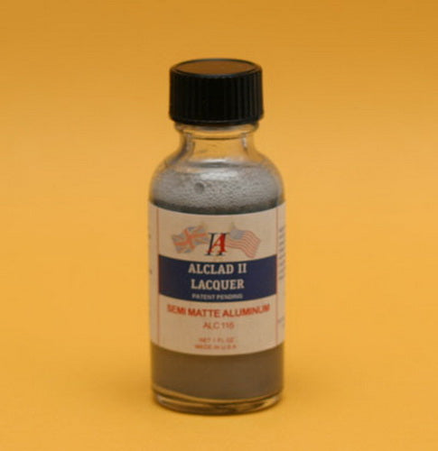 Alclad II 116 Semi-Matte Aluminum Lacquer 1oz
