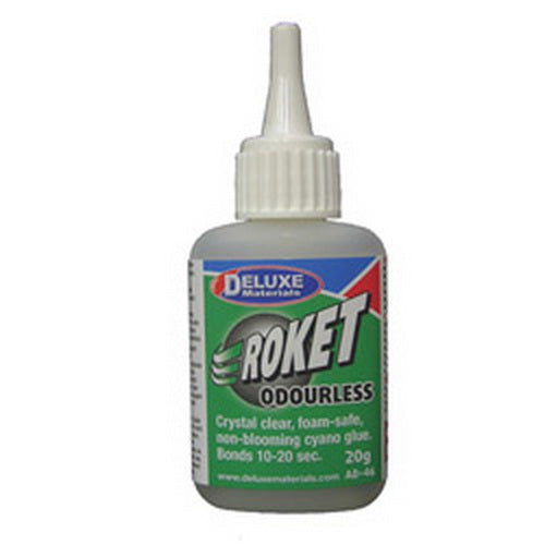 Deluxe Materials AD46 Roket Odorless CA Glue - 20g Bottle