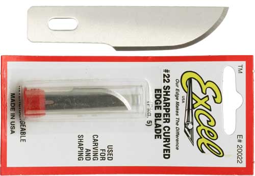 Excel 20022 #22 Curved Edge Replacement Blade (Pack of 5)
