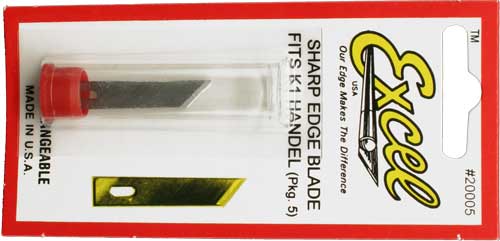 Excel 20005 #5 Angled Chisel Replacement Blade (Pack of 5)