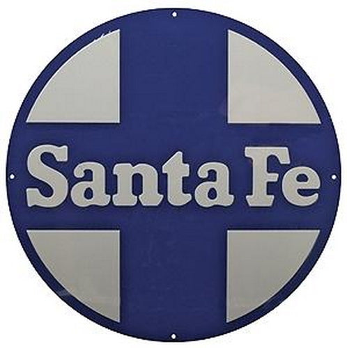 Microscale 10038 AT&SF Die-Cut Metal Sign