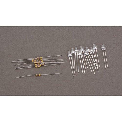 Miniatronics 12-826-10 2mm Tower LED, Clear (10)