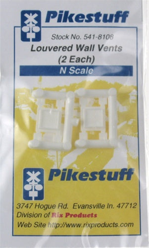 Pikestuff 541-8108 N Louvered Wall Vents (Pack of 2)
