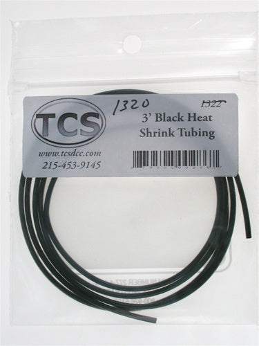 Train Control Systems 1320 BK HEAT SHRINK TUBING