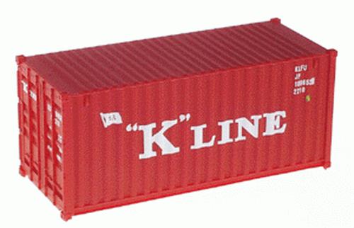 Walthers 933-2002 HO Scale Plastic 20' Container - K-Line