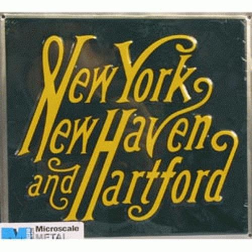Microscale 10007 New York, New Haven & Hartford 8" Die-Cut Metal Sign