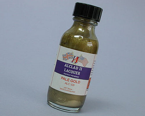 Alclad II 108 Pale Gold Lacquer - 1oz Bottle