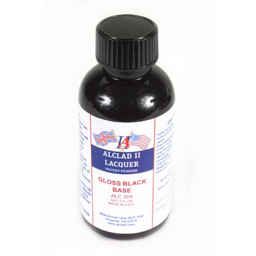 Alclad II 304 Alclad Gloss Black Base 2oz Bottle