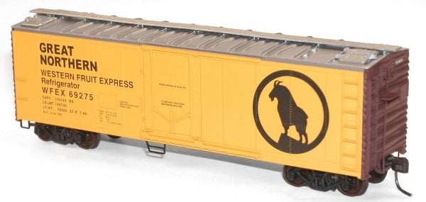 Accurail 8503 HO Scale 40' Plug Door Steel Reefer GN / Western Fruit Express Kit