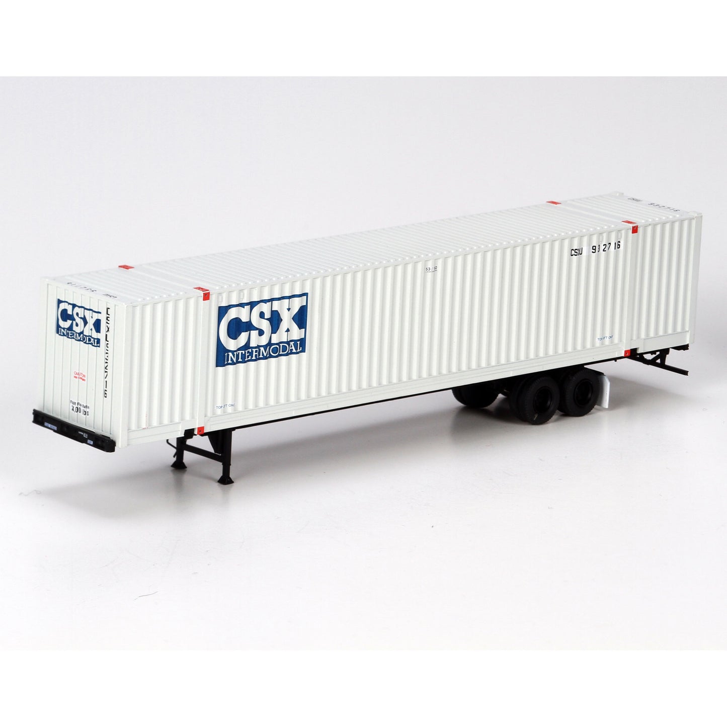 Athearn 28977 HO RTR CSX 53'' Jindo Intermodal Container & Chassis