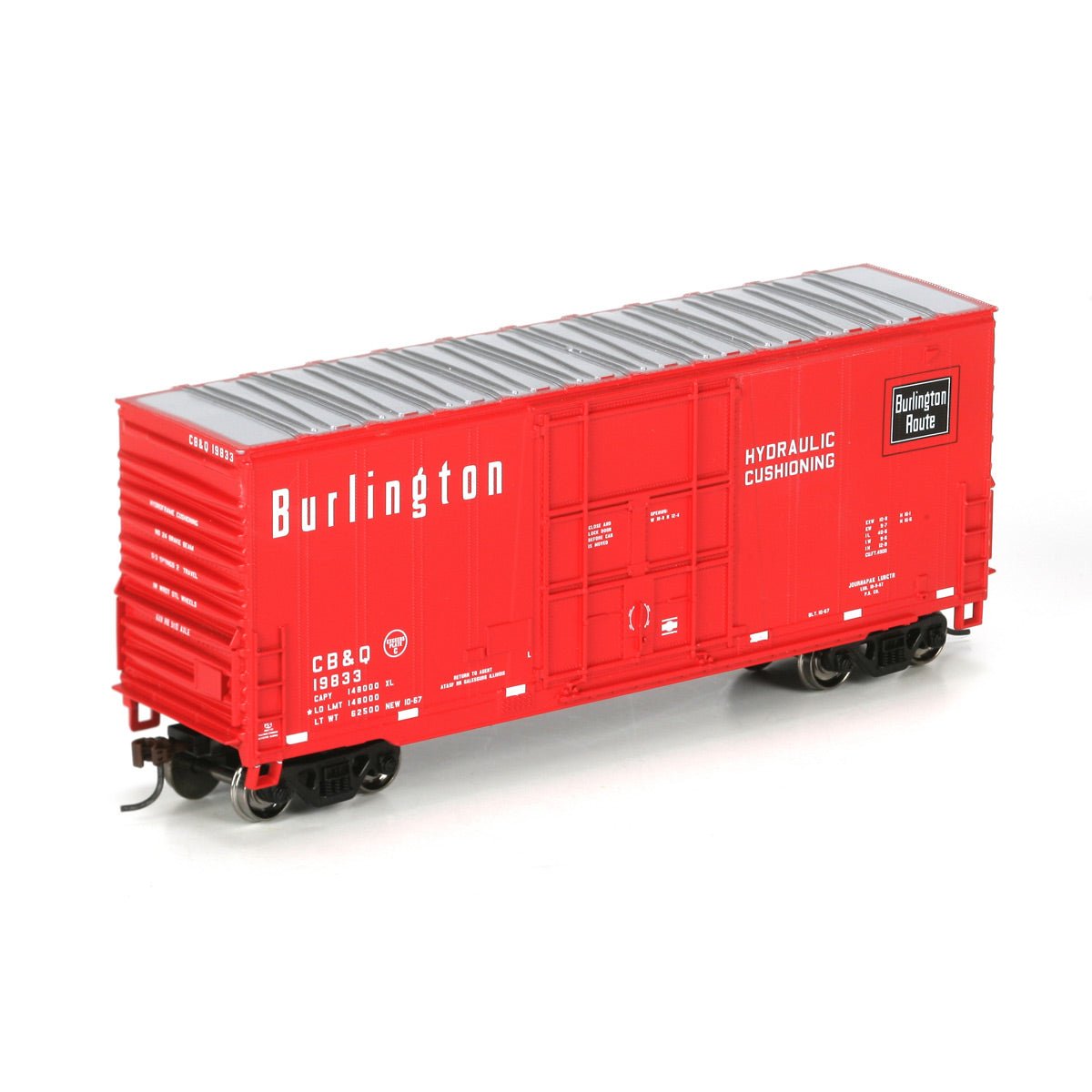 Athearn 76615 HO Scale CB&Q RTR 40' High Cube Boxcar #19833