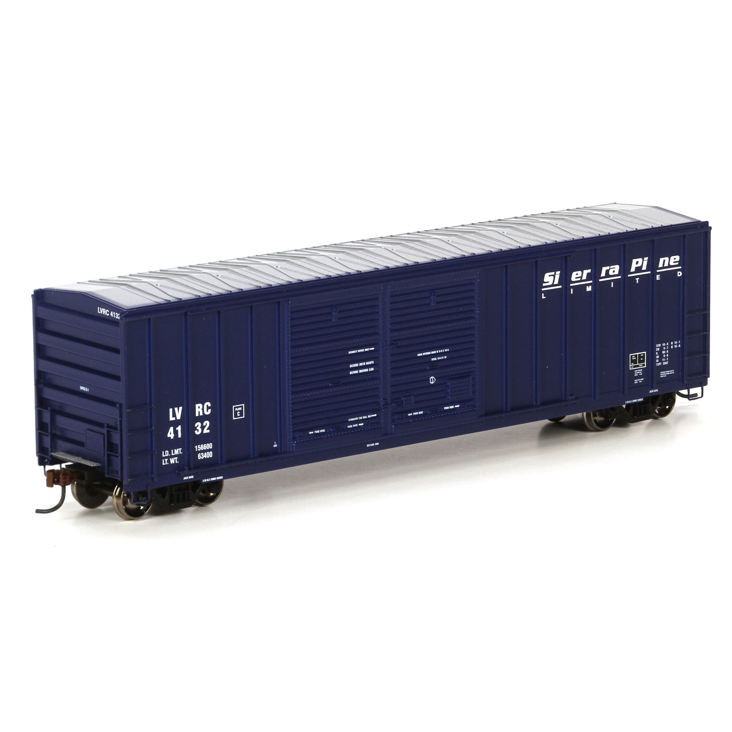 Athearn 98408 HO Lamoille Valley 50' FMC Offset Double Door Boxcar #4132