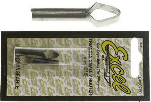 Excel 20720 Small V Triangle Carving Router (Pack of 2)