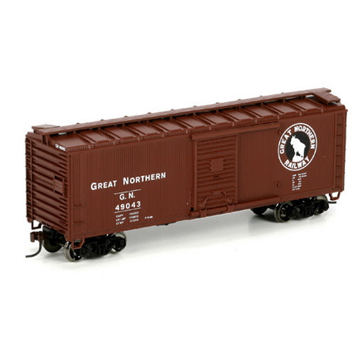Roundhouse 85207 HO Scale Great Northern 40' Wood Box Car #49043