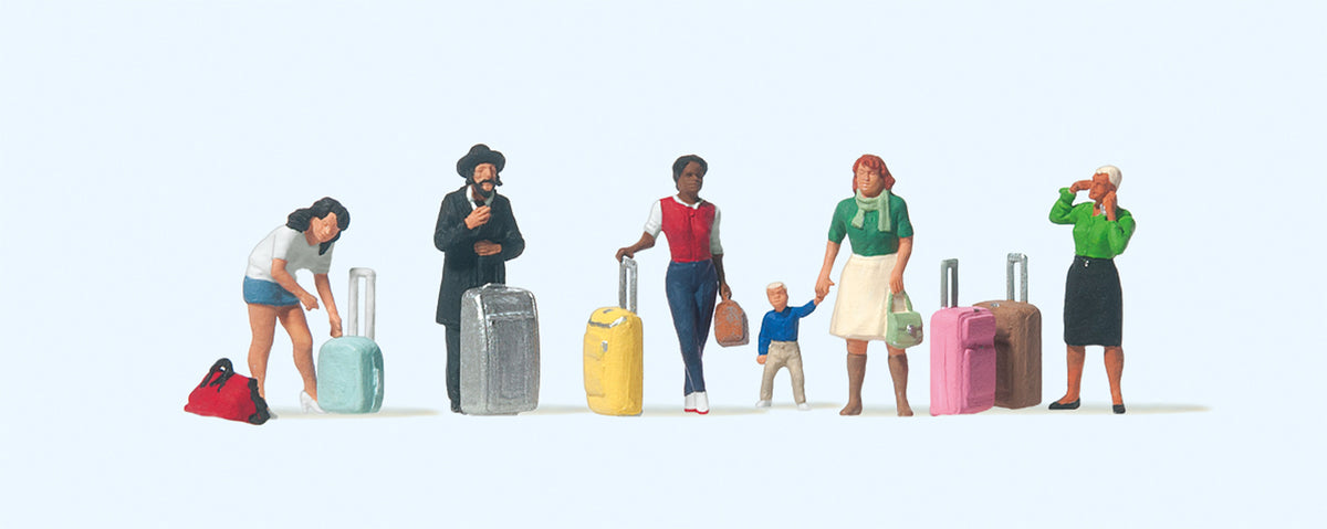 Preiser 10795 HO Travelers Figures (Set of 6)