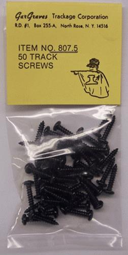 Gargraves 807-5 # 4 x 1/2" Black Phillips Pan Head Track Screws (Pack of 50)