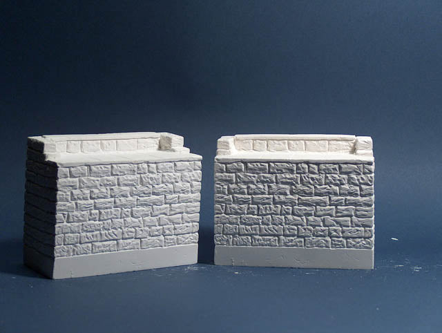 AIM 953 O And On30 Bridge Abutments Granite-Fits (Pair of 2)