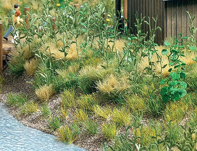 Busch 1300 Assorted Groundcover Grass Mat Set (Set of 4)