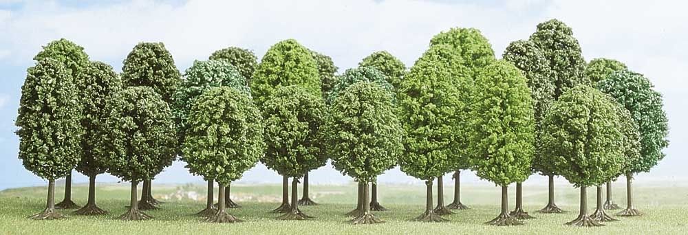 Busch 6587 TT/N/Z Deciduous Trees 1.4"-2.2" (Set of 25)