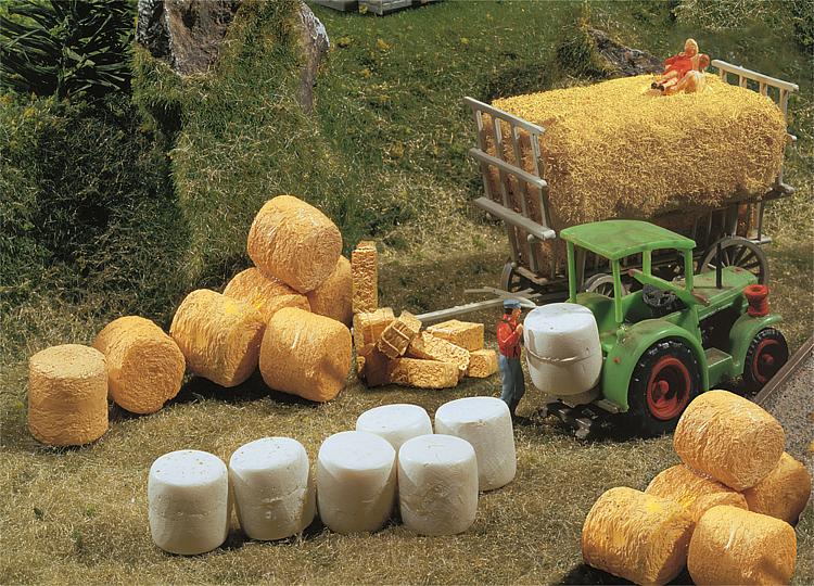 Faller 180562 HO Scale Silo & Straw Bales