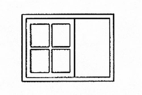 Grandt Line 26 O Outfit Car 8-Pane Sliding Window