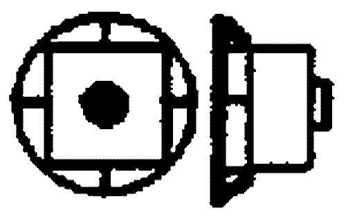 Grandt Line 5093 HO 2-1/2? Nut, 5-1/2" Malleable Iron Washer (Pack of 100)