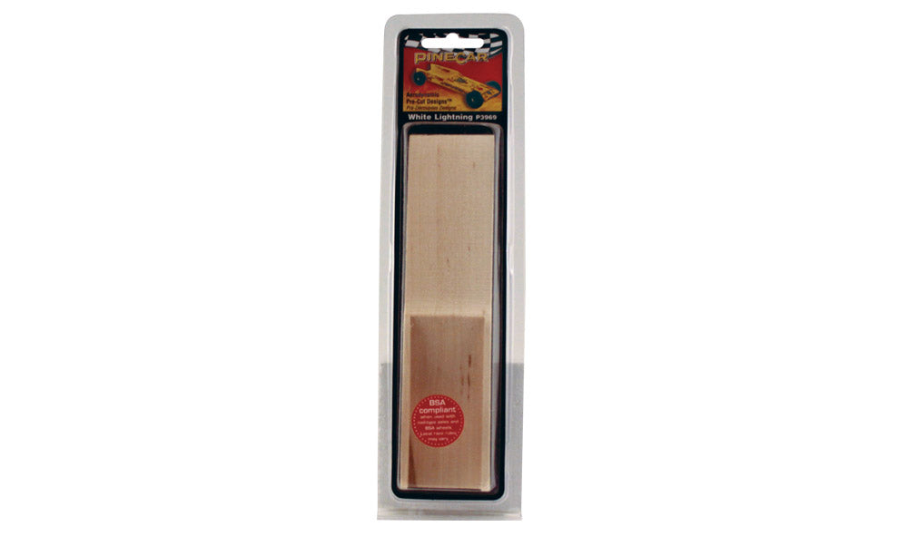 PineCar P3969 White Lightning Pre-Cut Design