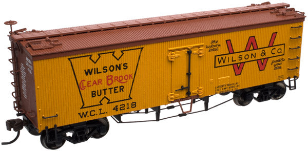 Atlas 20001689 HO Wilson & Co. 'Butter' 36' Wood Reefer #4218