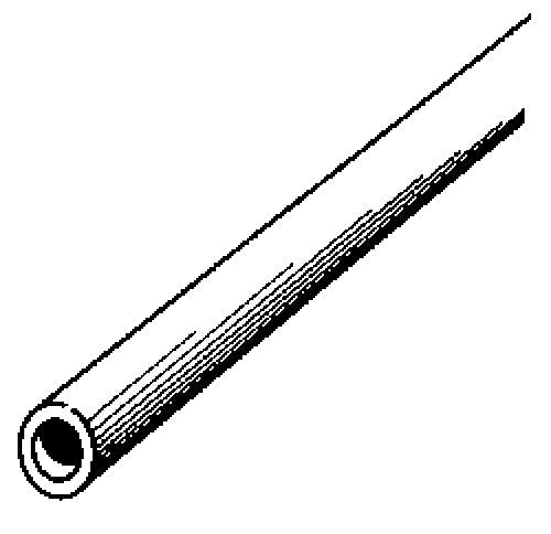 K&S 1109 1/8" x 36" Round Aluminum Tube (Single Piece)