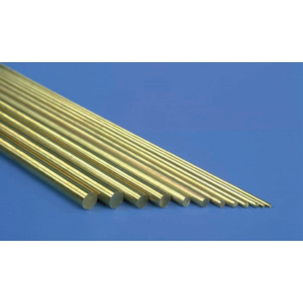 K&S 1162 1/8" x 36" Solid Brass Rod (Pack of 5)