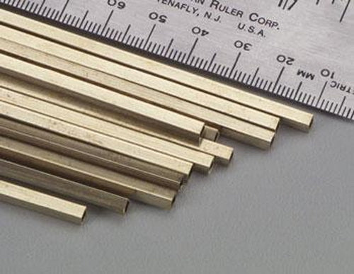 K&S 151 1/8' x 12" Square Brass Tube