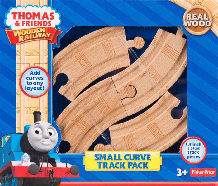 Fisher Price BCG12 Thomas & Friends™ Wooden Railway 3-1/2 Curved Track 4-Pack