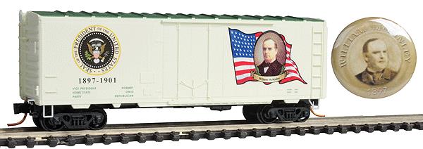 Micro-Trains 07400136 N Scale William McKinley 40' Boxcar #1897-1901 w Ladders LN/Box