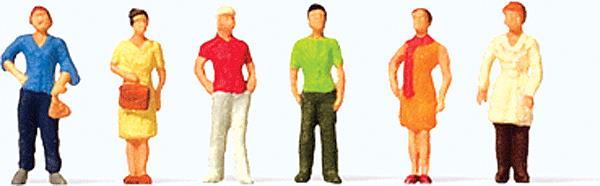 Preiser 80915 1:200 Standing Women Figures (Set of 6)