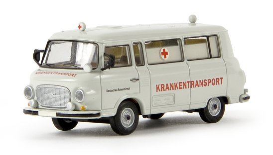 Brekina Automodelle 30027 1:87 Barkas B 1000 Van - DRK Ambulance