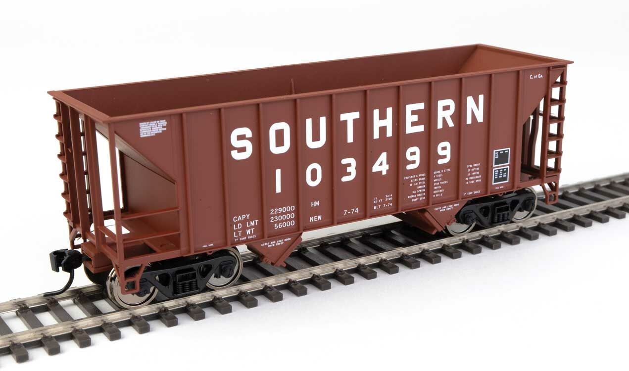 Walthers 910-56623 HO Southern Railway 34' 100-Ton 2-Bay Hopper RTR #103499