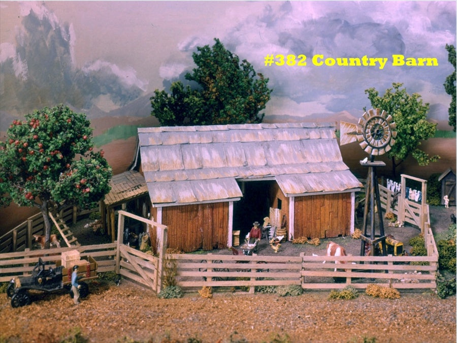 Campbell Scale Models 382-1150 HO Scale Country Barn Building Kit