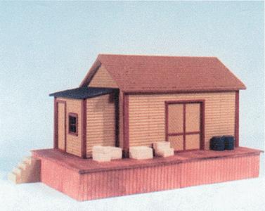 Berkshire Valley 825 O Branch Line Freight House Building Kit