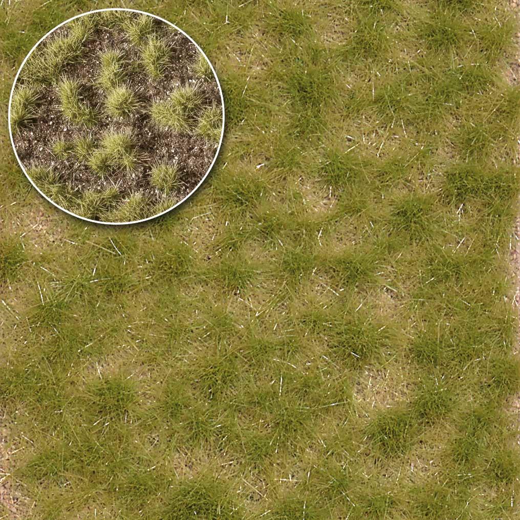 Busch 3533 HO 4mm Short Late Summer Two Coloured Tufts of Grass