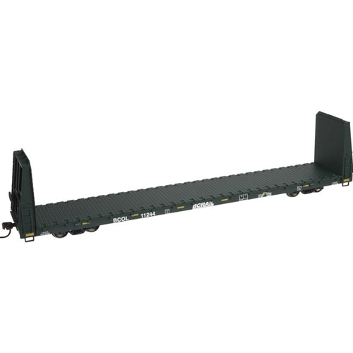 Atlas 20002660 HO BC Rail Bulkhead Flatcar #11242