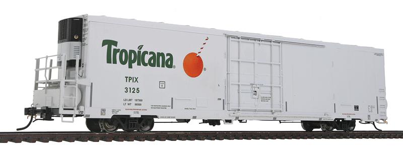 BLMA Models 52709 HO Scale Tropicana Trinity 64' Reefer #3125
