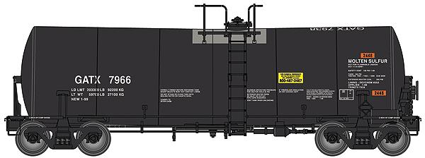 Walthers 920-100004 HO GATX Proto 40ft 14K Tank Car #7966