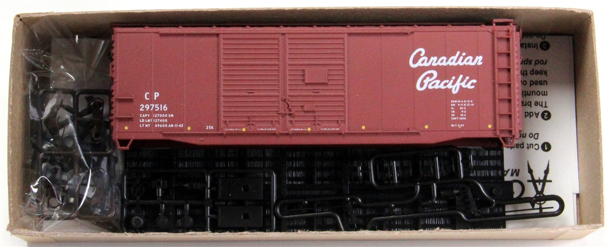 Accurail 3633 HO Scale Canadian Pacific 40' Double Door Boxcar Kit