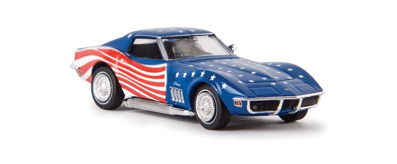 Brekina Automodelle 19964 1:87 Chevrolet Corvette C3 - Stars & Stripes