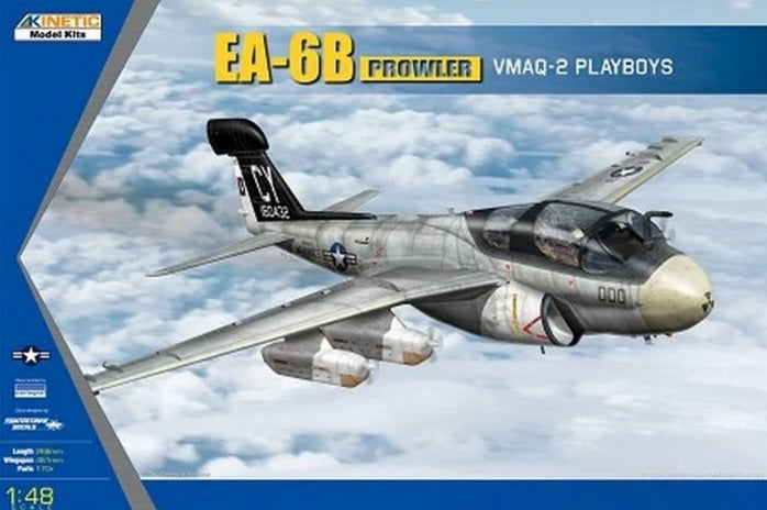 Kinetic Model 48112 1:48 EA-6B Prowler VMAQ-2 Military Aircraft Plane Model Kit